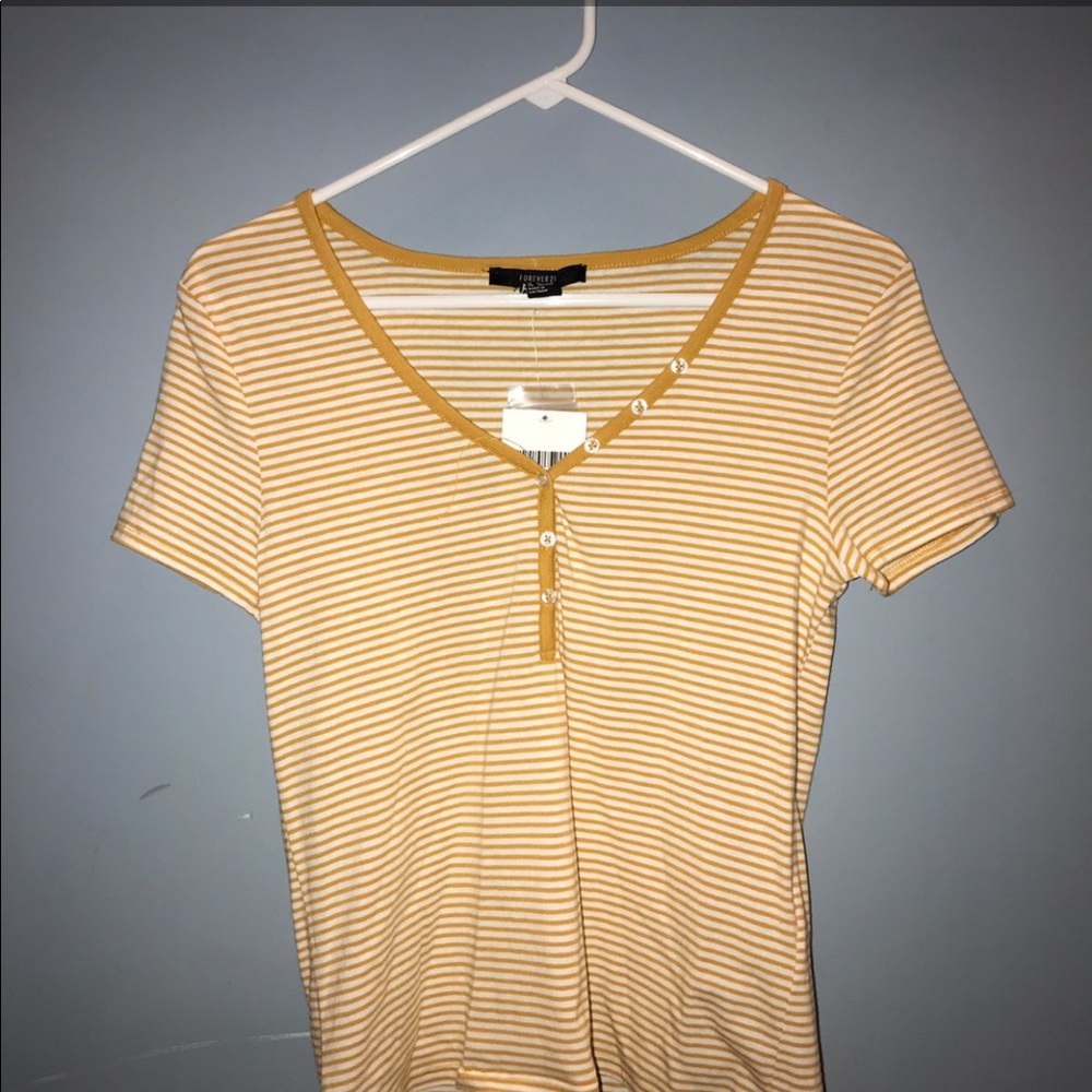 forever 21 yellow shirt